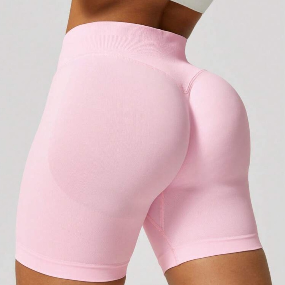 Women's Pink Activewear Gym Shorts